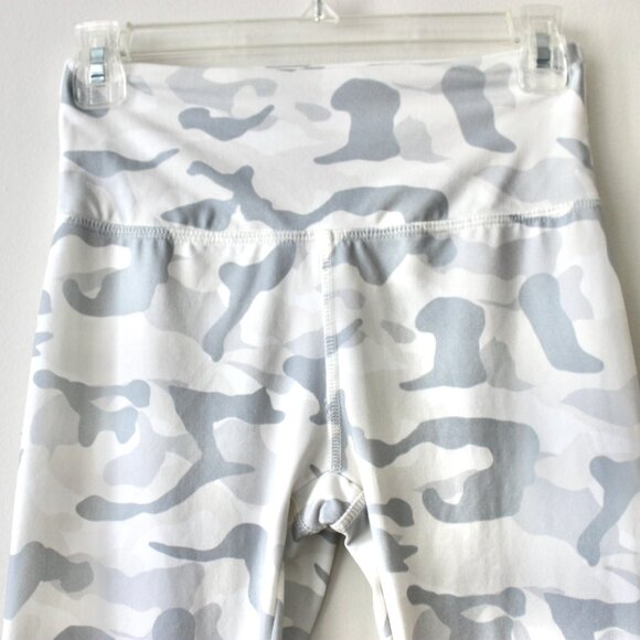 Marika White Grey Camo Print Athleisure Sporty Leggings Small - Picture 2 of 5